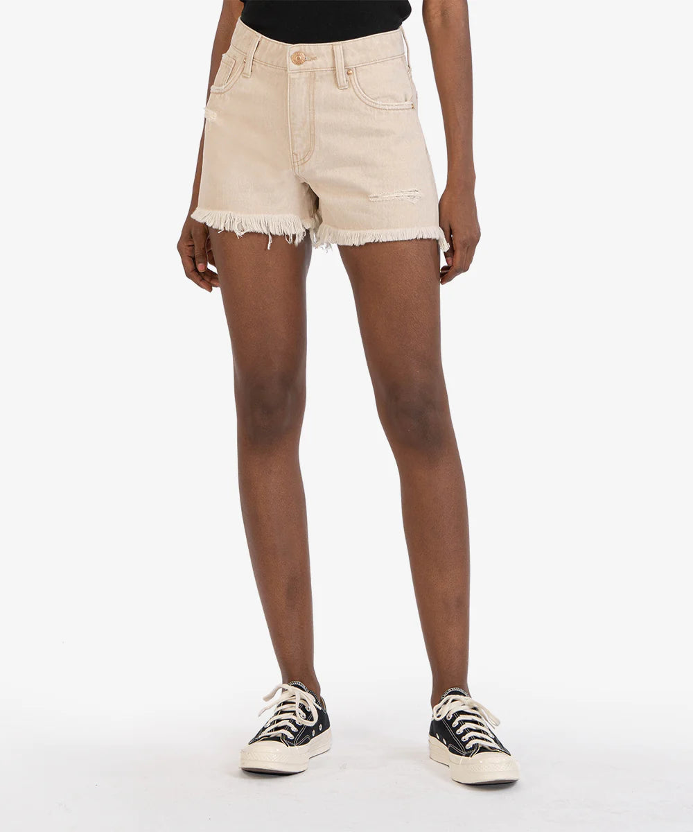 Jane High Rise Jean Short - Tan