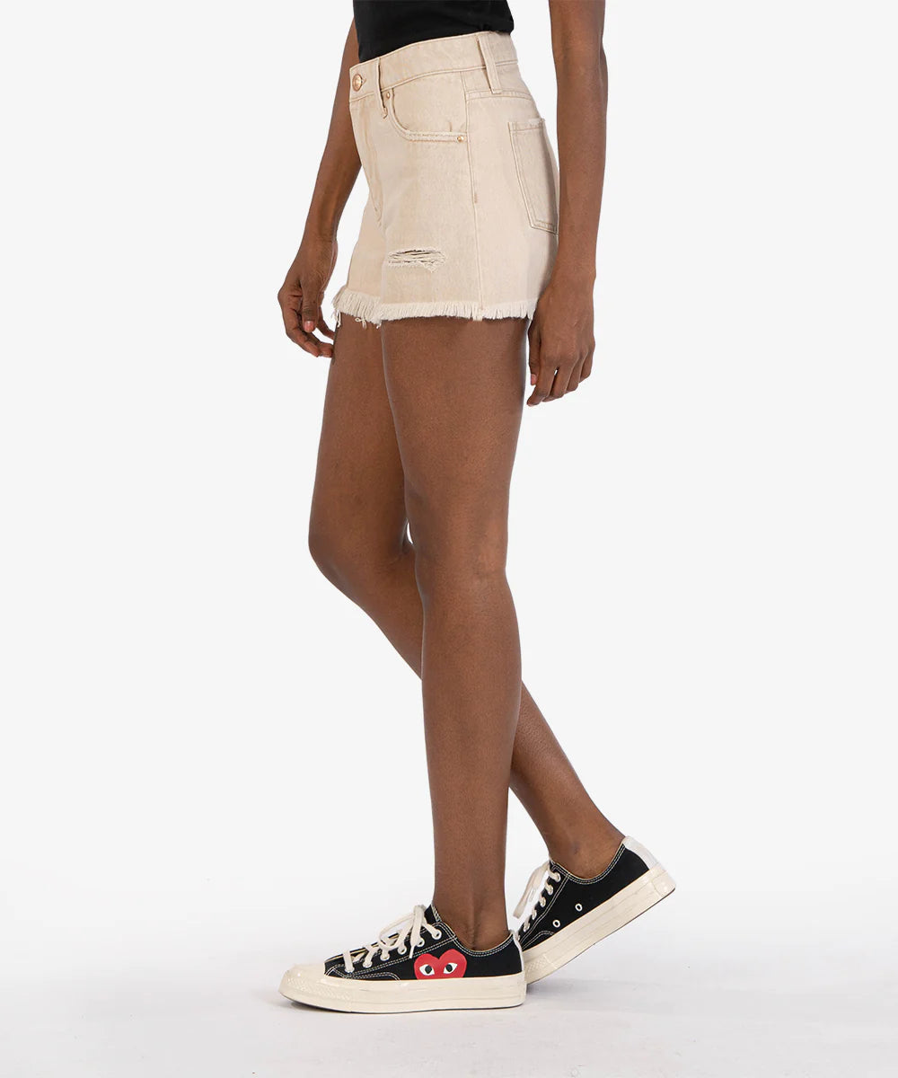 Jane High Rise Jean Short - Tan