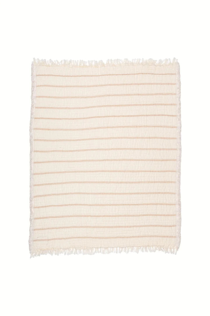 The Lotus Quilted Baby Blanket - Beige