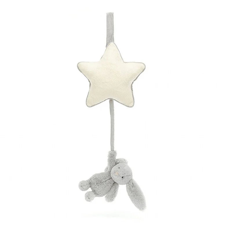 Bashful Bunny Musical Pull - Grey