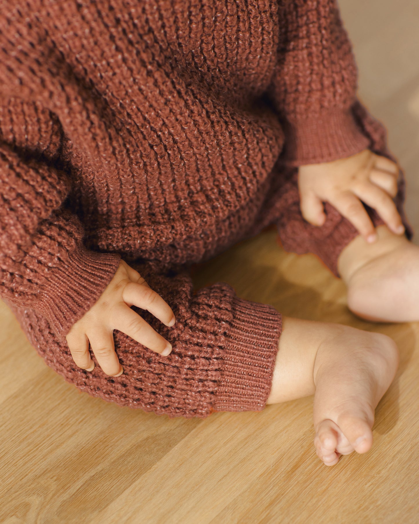 Chunky Knit Sweater - Cranberry