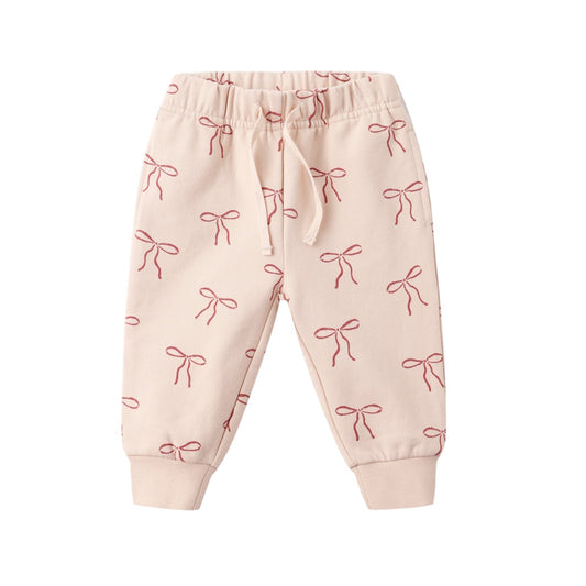 Relaxed Fleece Sweatpant - Red Bows