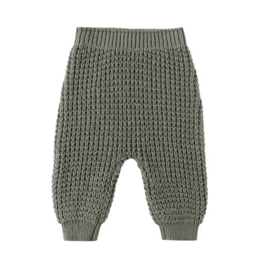 Chunky Knit Pant - Forest