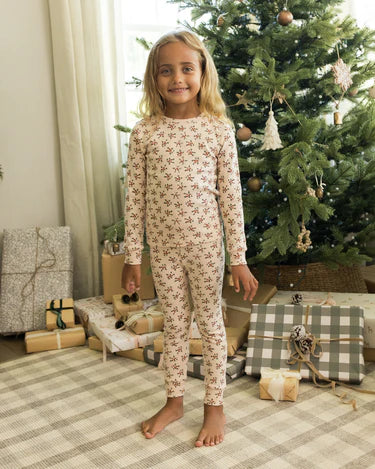 Long Sleeve Pajama Set - Holly Berry