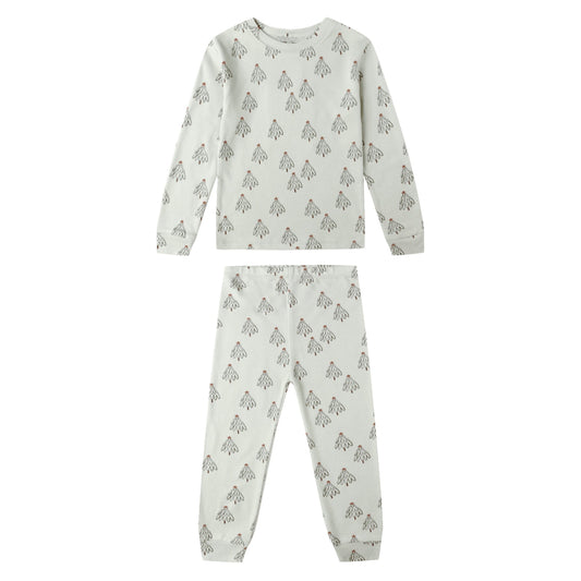 Long Sleeve Pajama Set - Trees