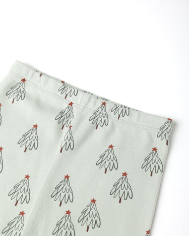 Long Sleeve Pajama Set - Trees