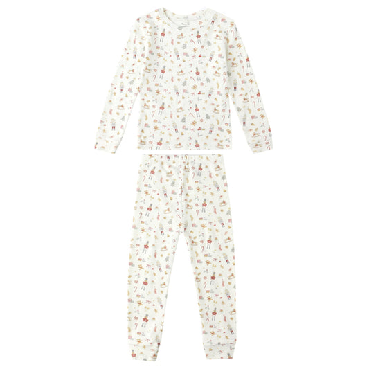 Long Sleeve Pajama Set - Festive