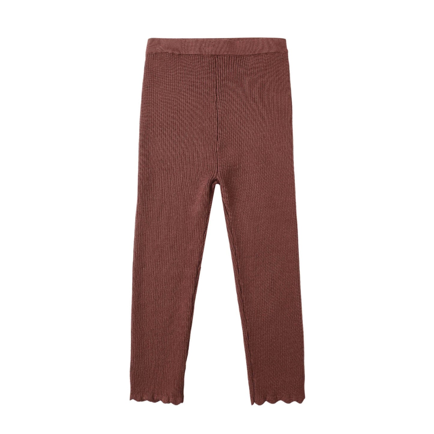 Ribbed Legging - Burgundy