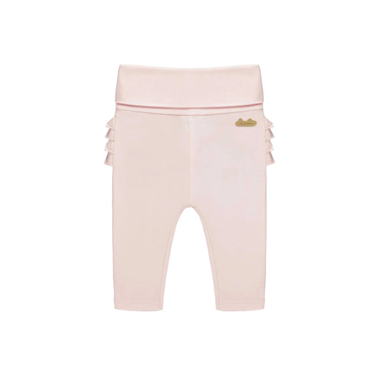 Organic Cotton Ruffle Leggings - Light Pink