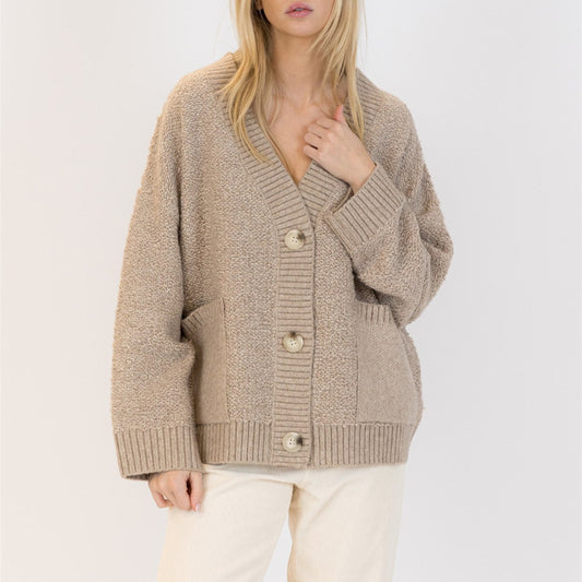 Silva Oversized Cardigan - Camel