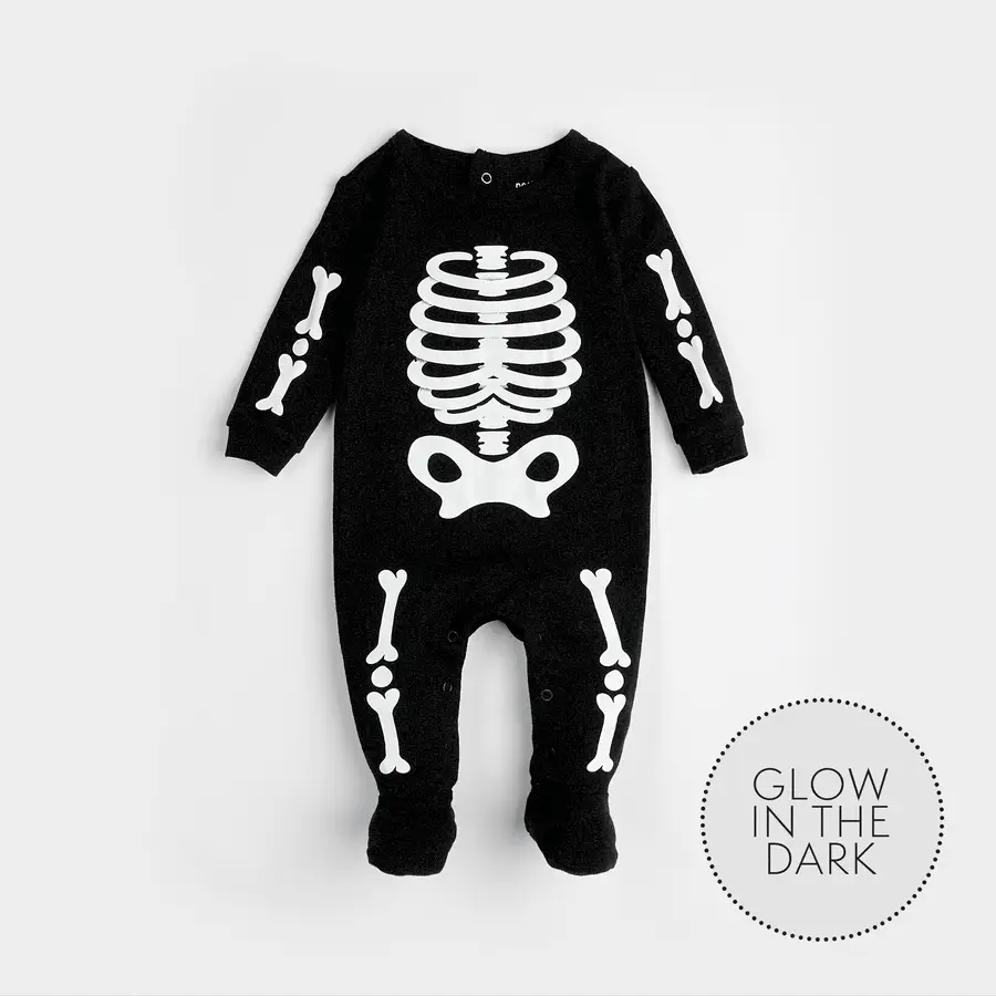 Footed Sleeper - Skeleton (glow)