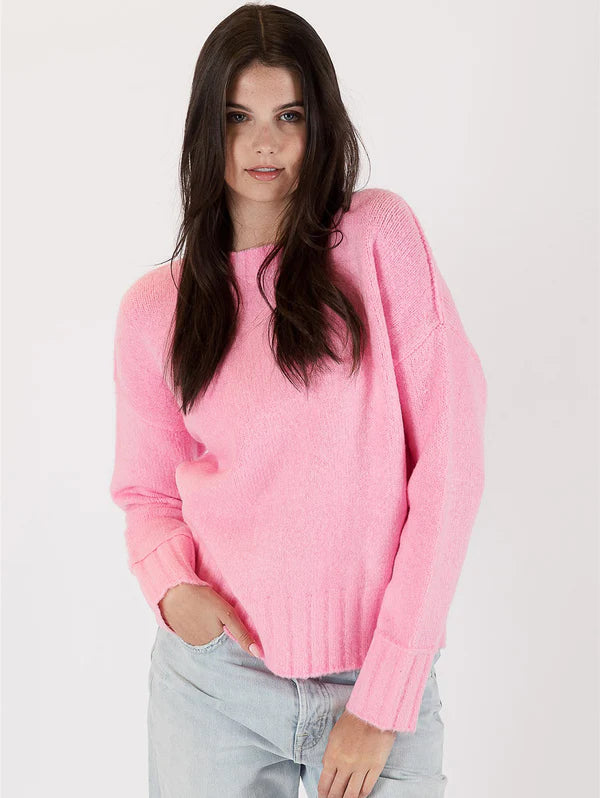Tanya Crewneck Sweater - Pink