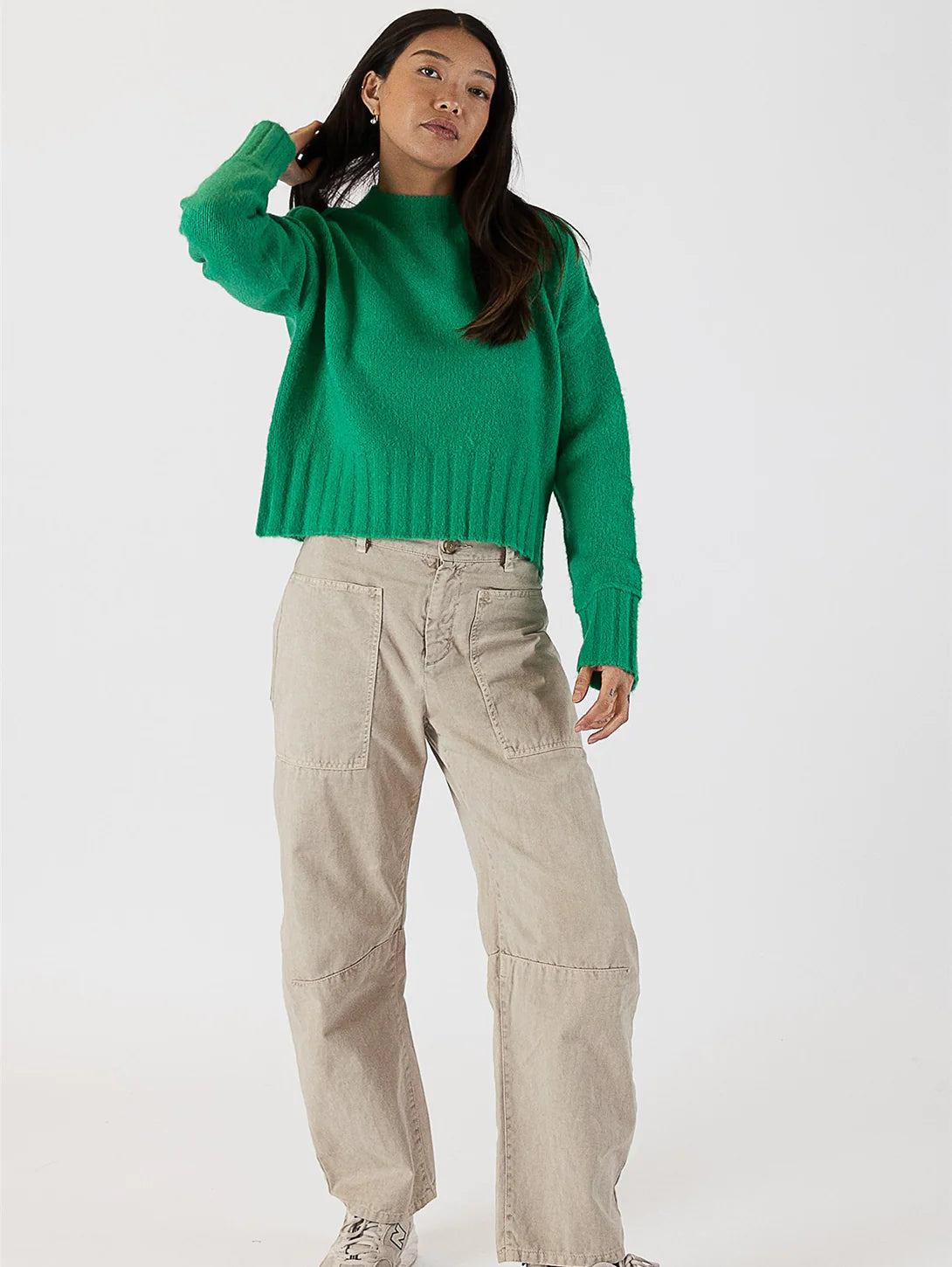 Timmy Crewneck Sweater - Emerald Green