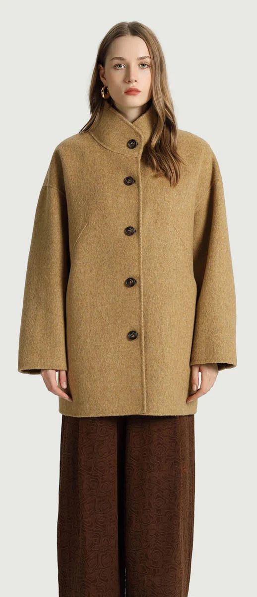 Ilona Short Coat - Camel