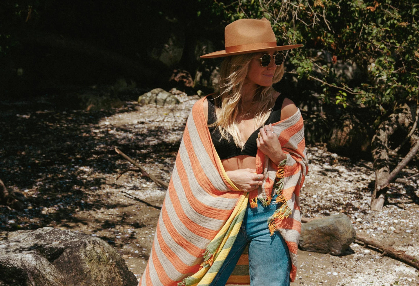 The Banks Towel - Yellow Multi