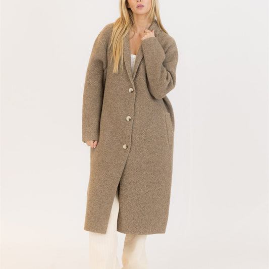 Victoria Oversized Coat - Driftwood