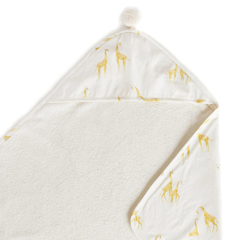 Hooded Towel - Follow Me Giraffe