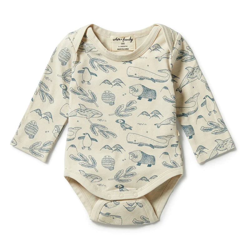 Organic Cotton Bodysuit - Arctic Blast