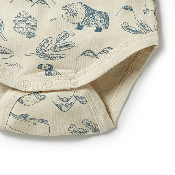 Organic Cotton Bodysuit - Arctic Blast