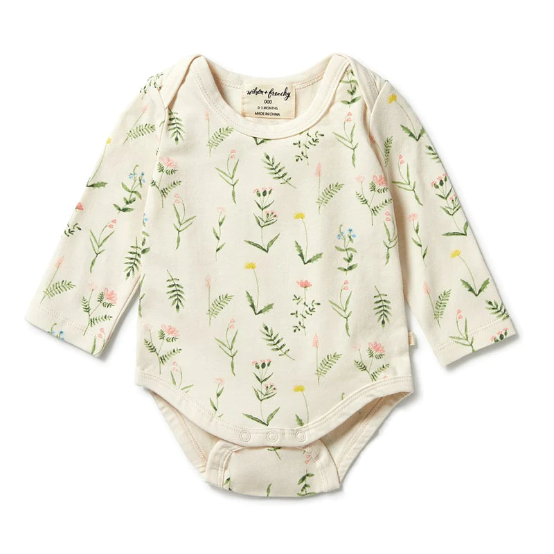 Organic Cotton Bodysuit - Wildflower