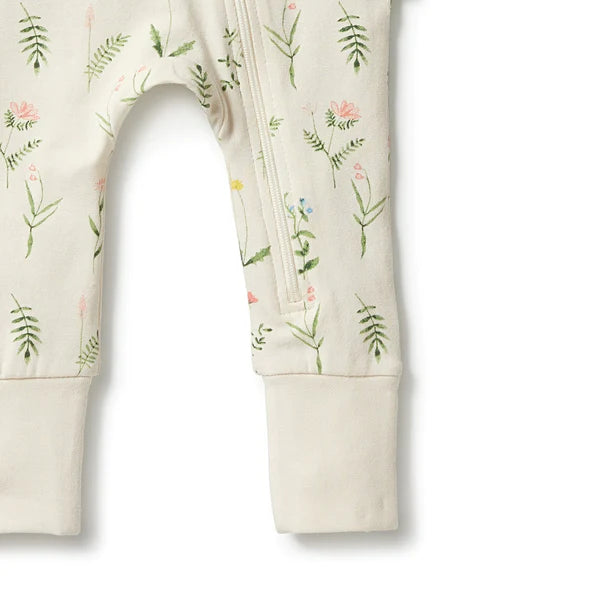 Organic Zip Sleeper - Wildflower