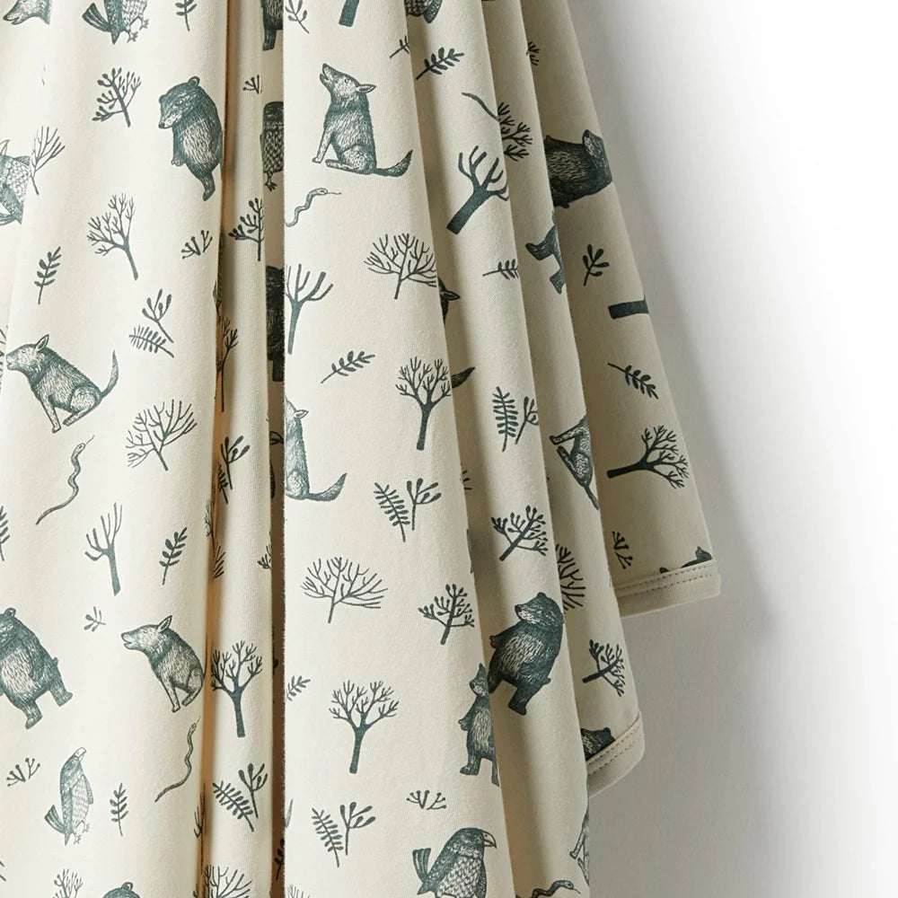 Organic Cotton Swaddle - The Woods
