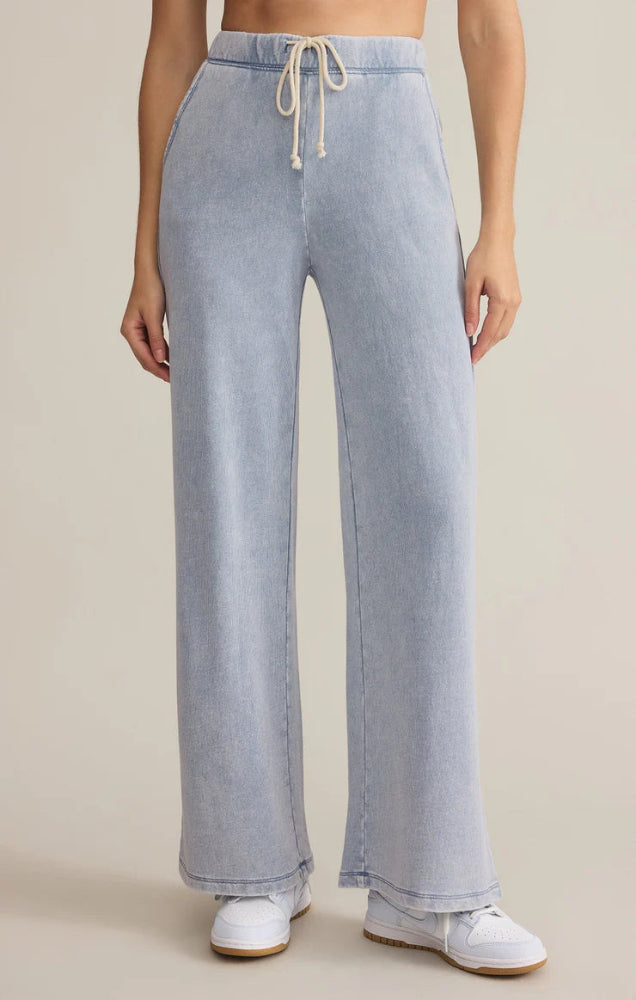 Hunter Knit Denim Pant - Washed Indigo