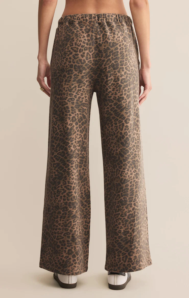 Hunter Knit Pant - Washed Leopard