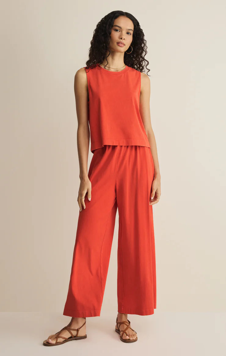 Scout Jersey Crop Pant - Lychee