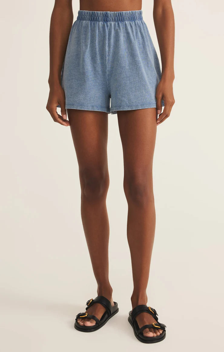 Scout Jersey Denim Short - Medium Indigo