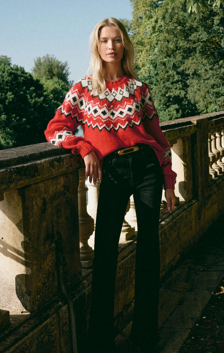 Adornment Sweater - Festive Red