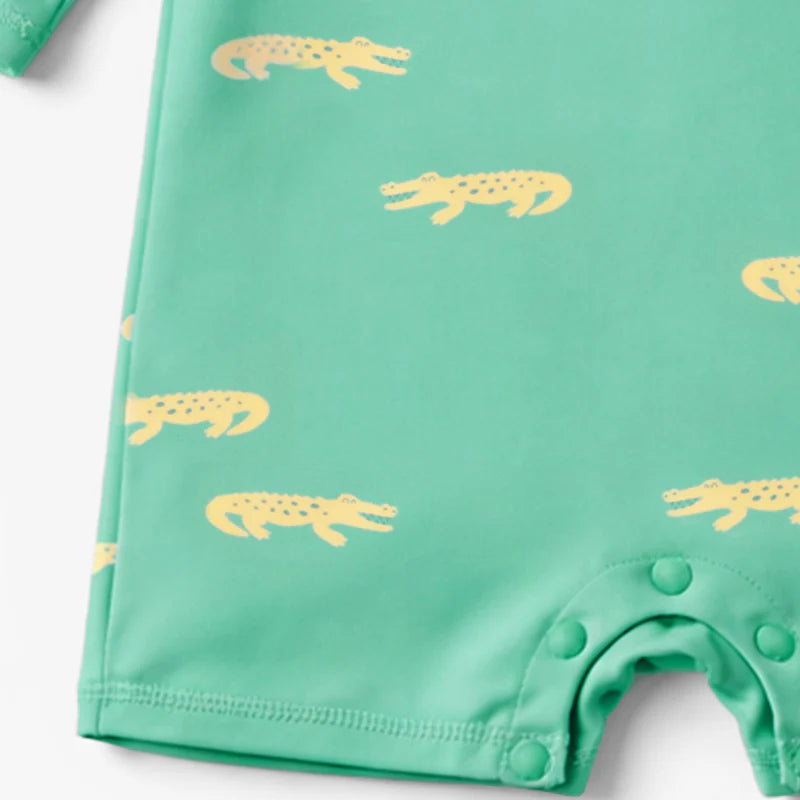 Rashguard Bathing Suit - Crocodiles