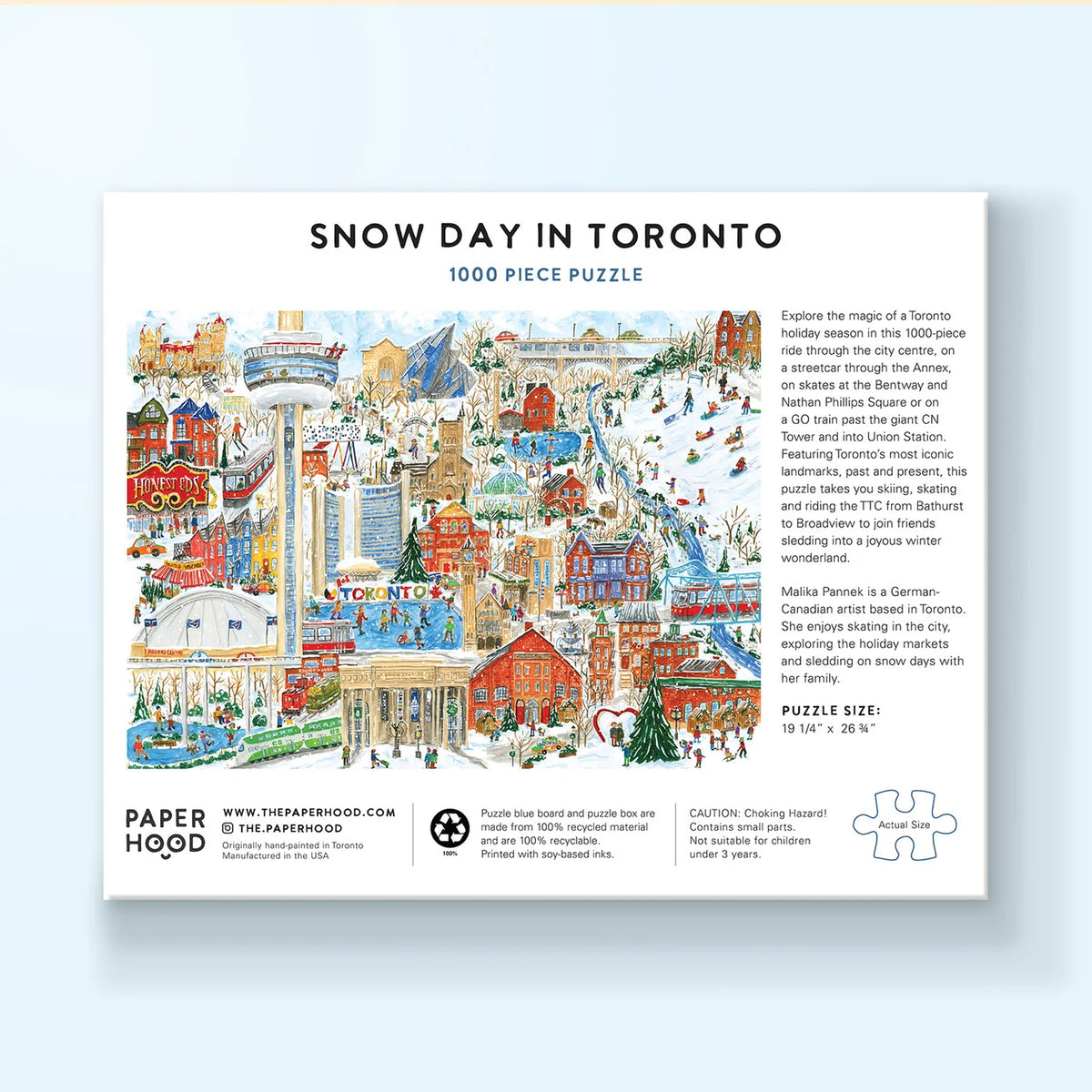 1000 pc Puzzle - Snow Day in Toronto