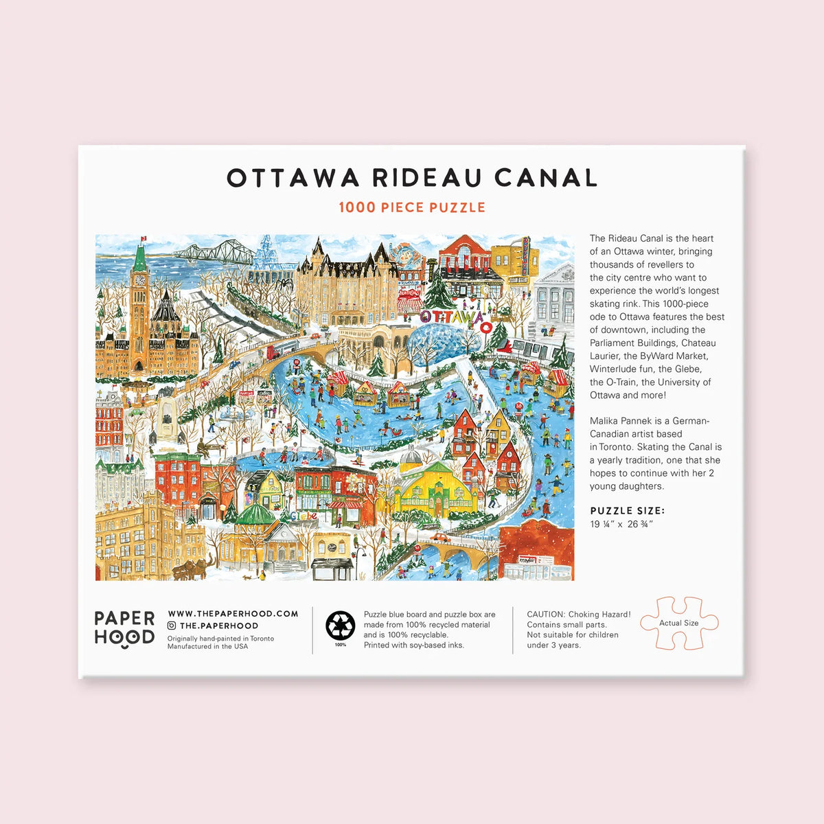 1000 pc Puzzle - Ottawa Rideau Canal
