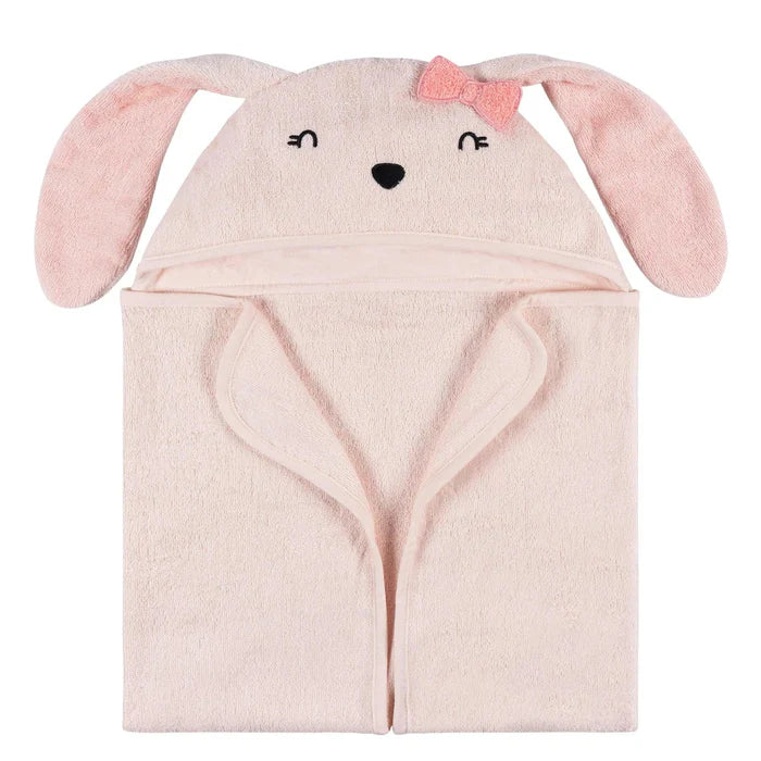 Hooded Towel - Pink Bunny