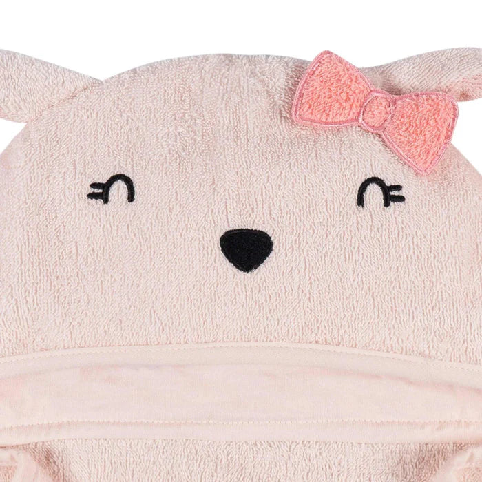 Hooded Towel - Pink Bunny