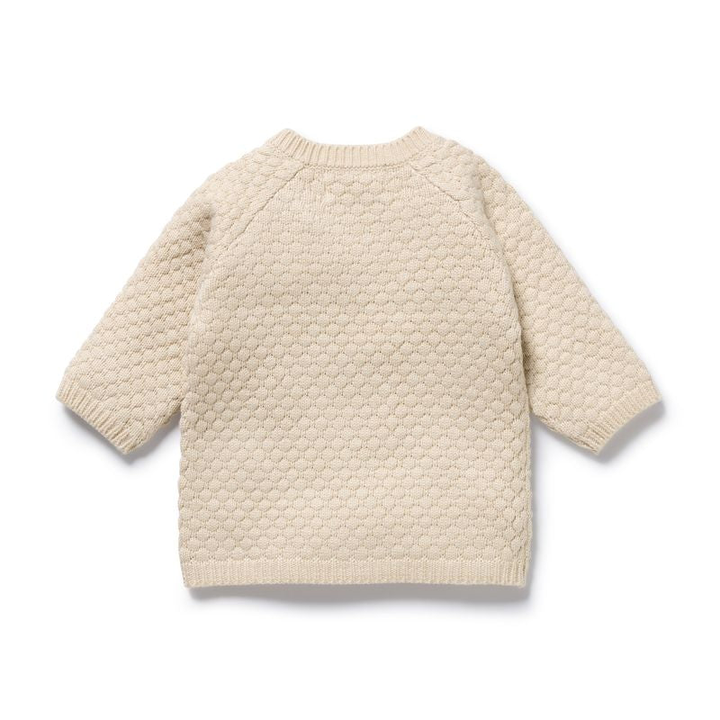 Knit Bubble Kimono Cardigan - Cream