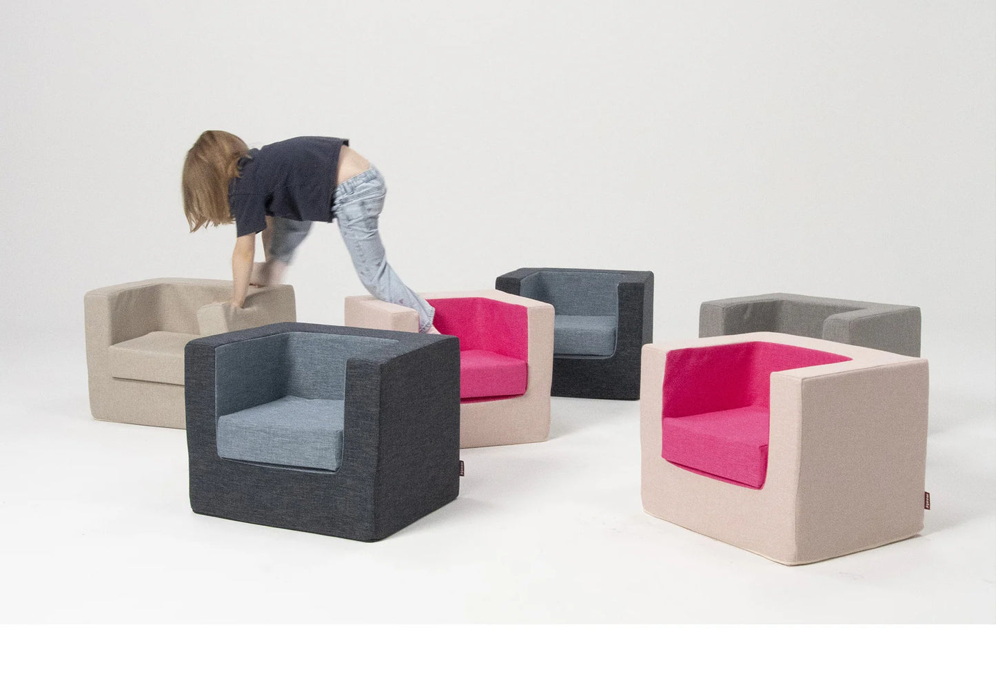 *Pre-Order* Cubino Kids Chair - Pebble Grey
