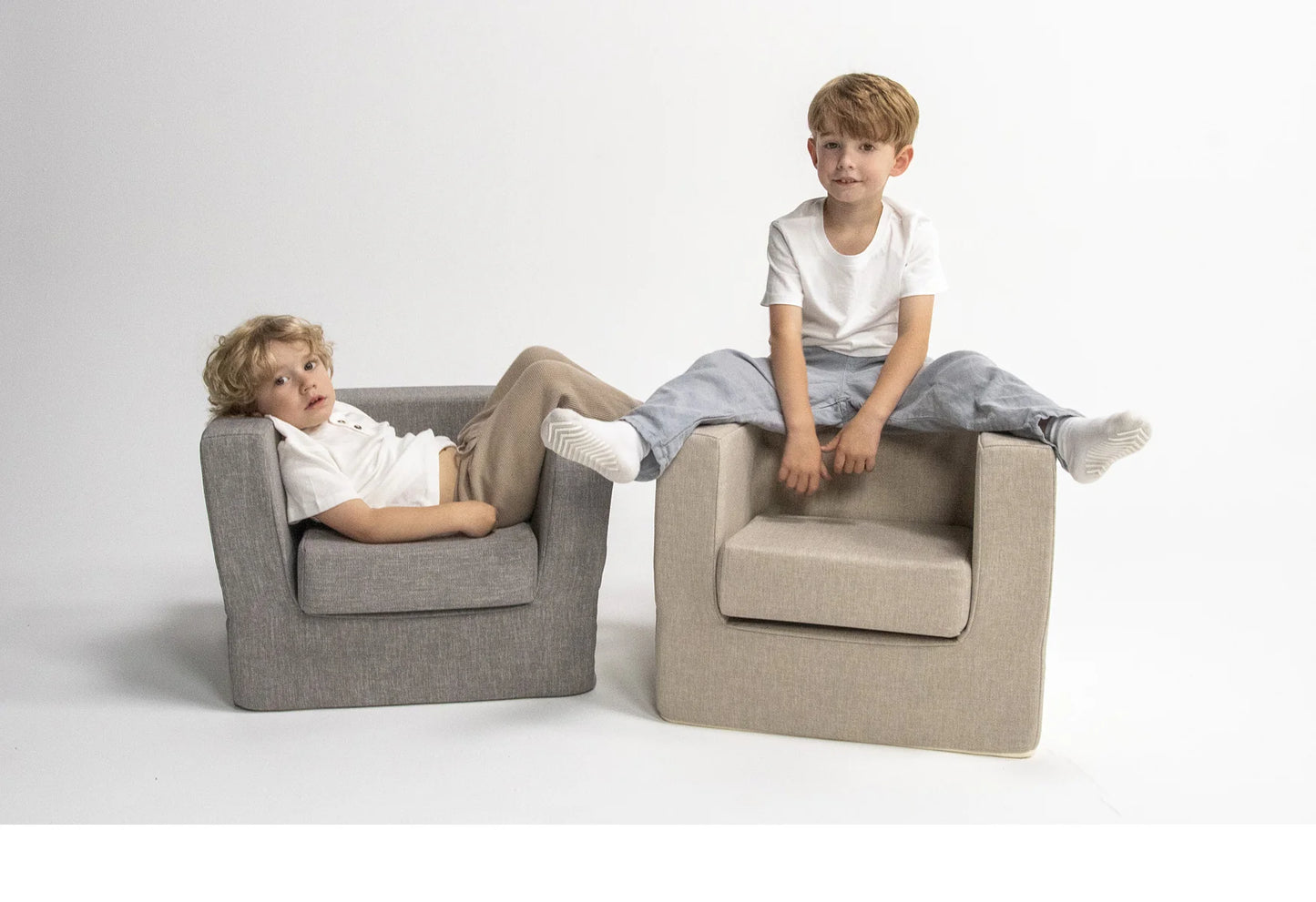 *Pre-Order* Cubino Kids Chair - Pebble Grey