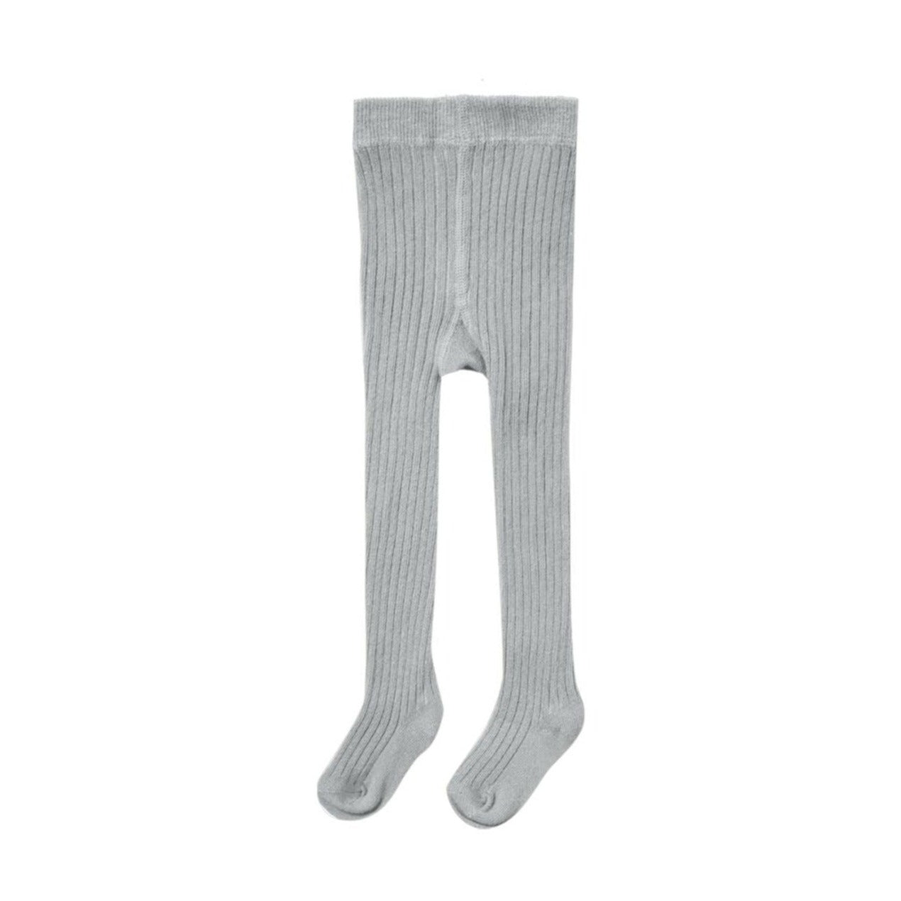 Ribbed Tights - Dusty Blue