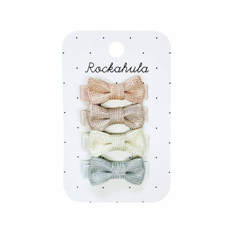 Bow Clip Set - Nordic Shimmer