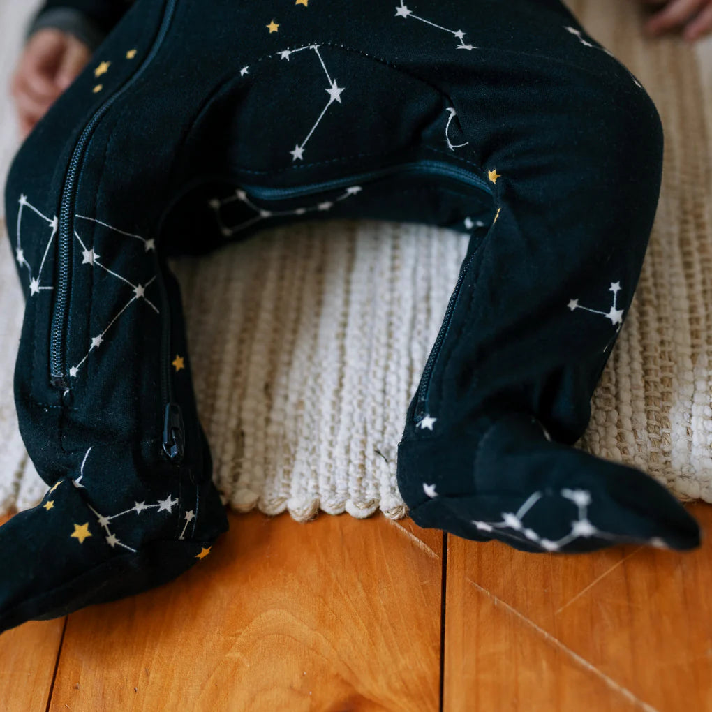 Organic Cotton Sleeper - Galaxy Love, Navy