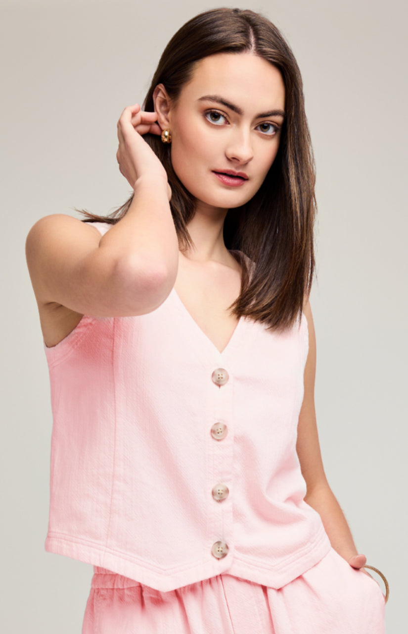 Kyra Vest - Primrose Pink