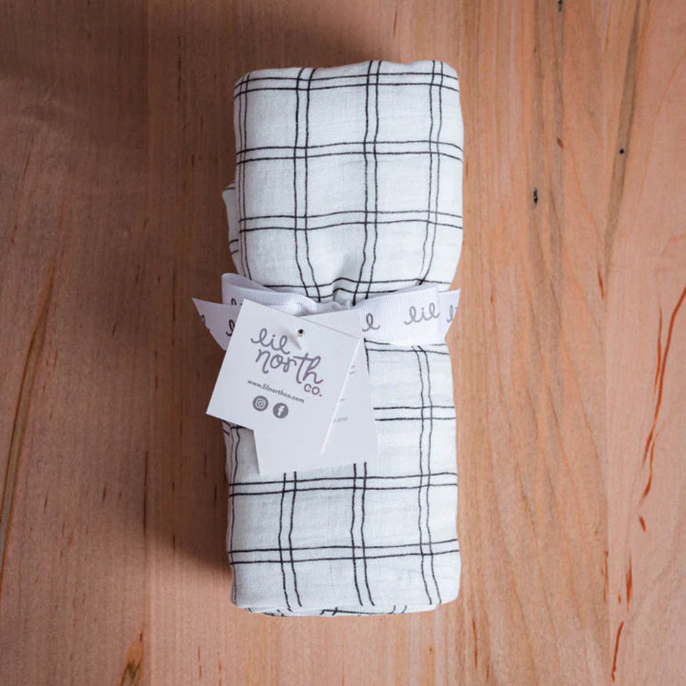 Muslin Swaddle - Grid