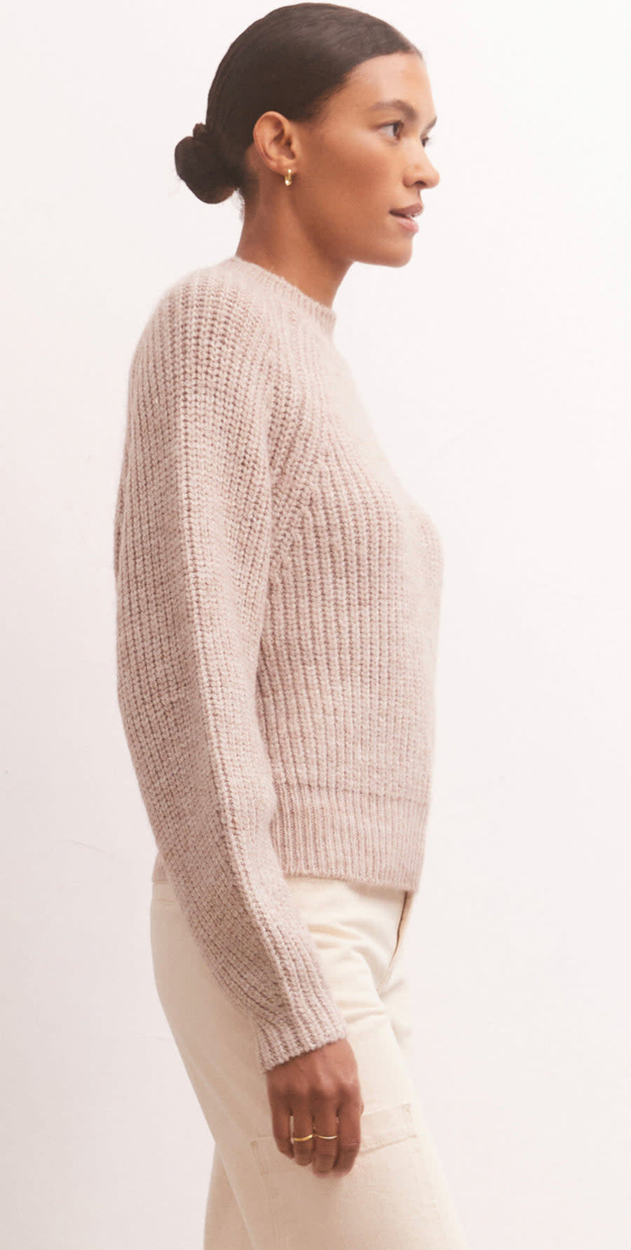 Desmond Pullover Sweater - Milkshake