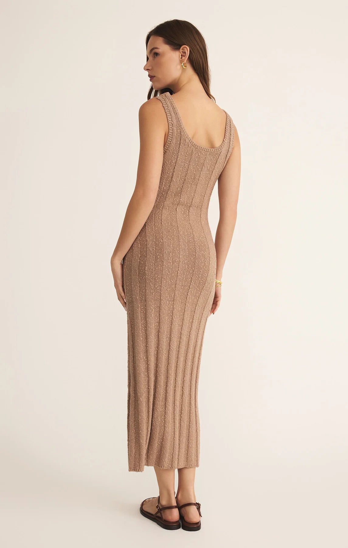 Corsica Midi Dress - Iced Coffee