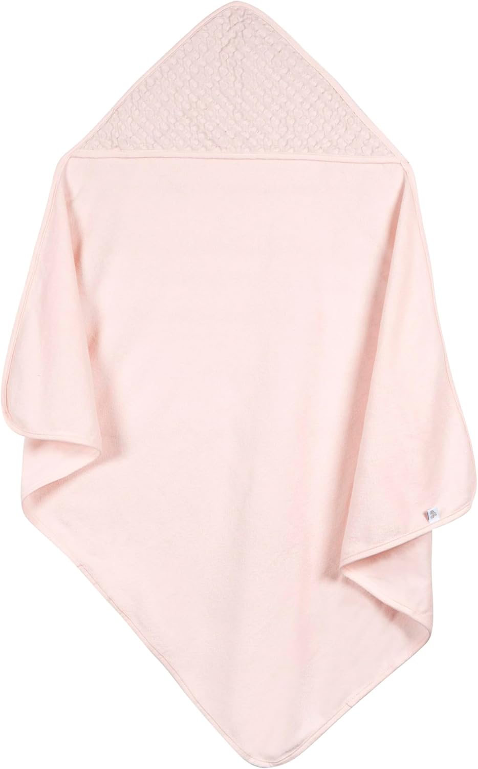 Hooded Towel - Pink Waffle