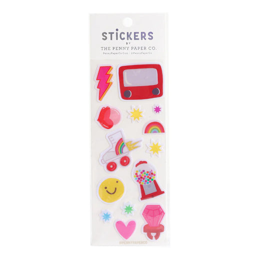 Stickers - Rainbows and Rollerskates