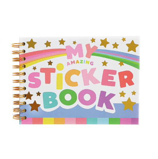 Hardcover Sticker Book - Retro Rainbow Fun