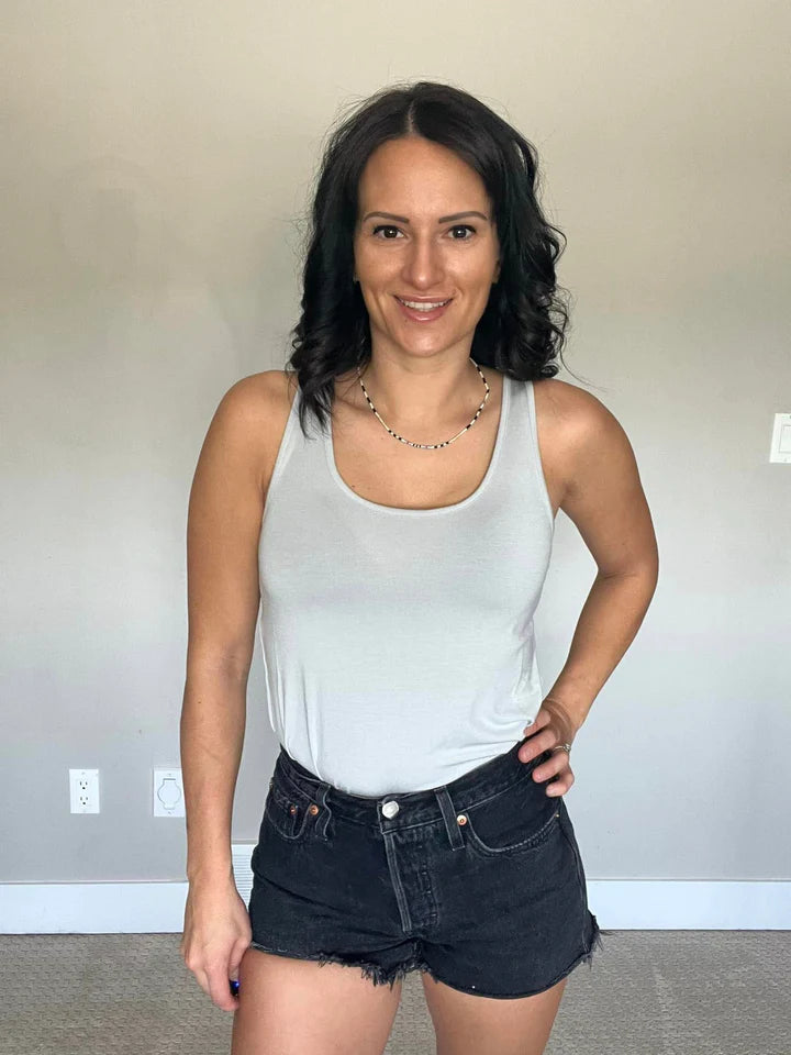 Tucker Tank Bodysuit - Rain